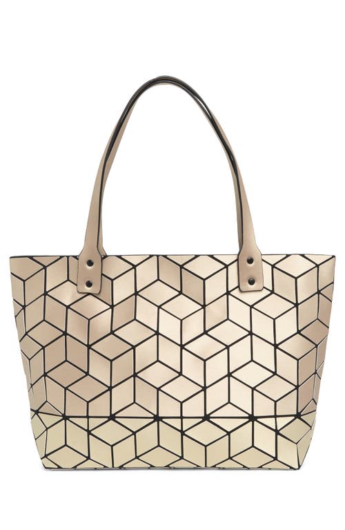 Patrizia Luca Two Tone Geo Tote Bag In M.gold/bronze