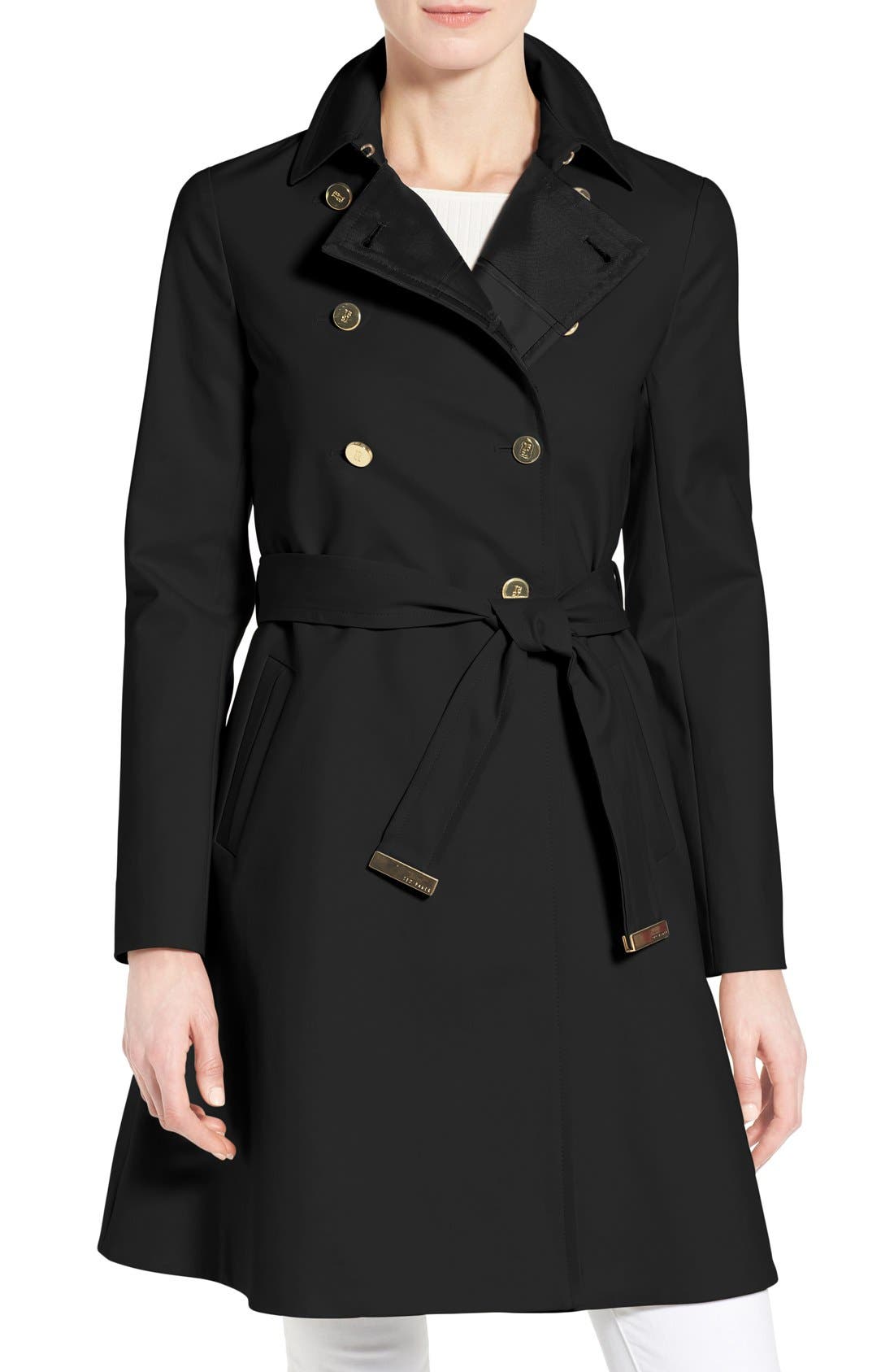 Ted Baker London Belted ALine Macintosh Coat Nordstrom