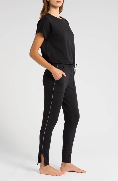 Shop Honeydew Intimates Honeydew Short Sleeve T-shirt & Joggers Lounge Set In Black