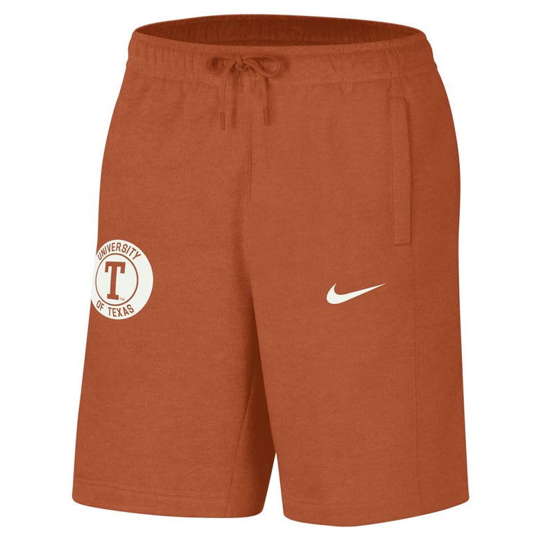 Shop Nike Texas Orange Texas Longhorns Logo Shorts In Burnt Orange