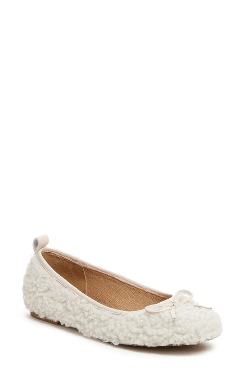 Kelsi Dagger Brooklyn Frankie Square Toe Ballet Flat Natural at Nordstrom,