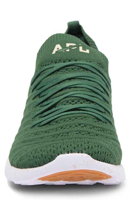 Apl Athletic Propulsion Labs Techloom Wave Hybrid Running Shoe In Dark Green / Beach / Speckle