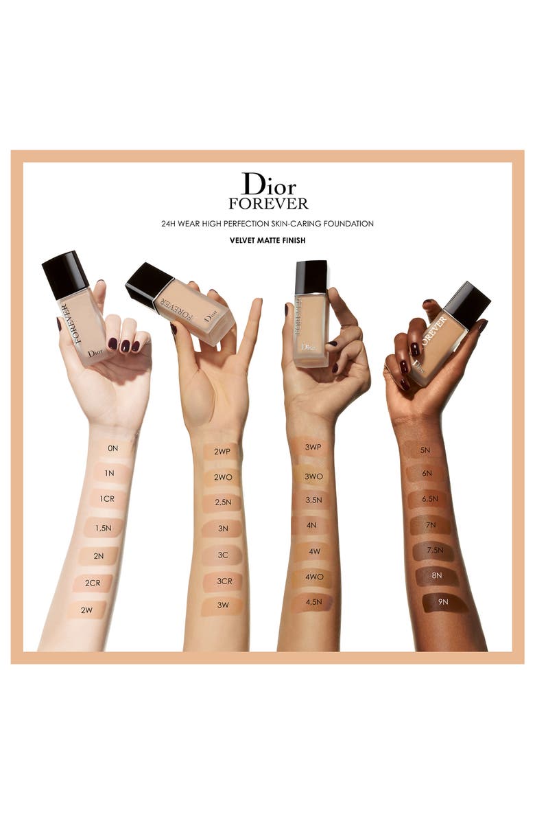 DIOR Forever Wear High Perfection Skin-Caring Matte Foundation SPF 35, Alternate, color, 0 NEUTRAL