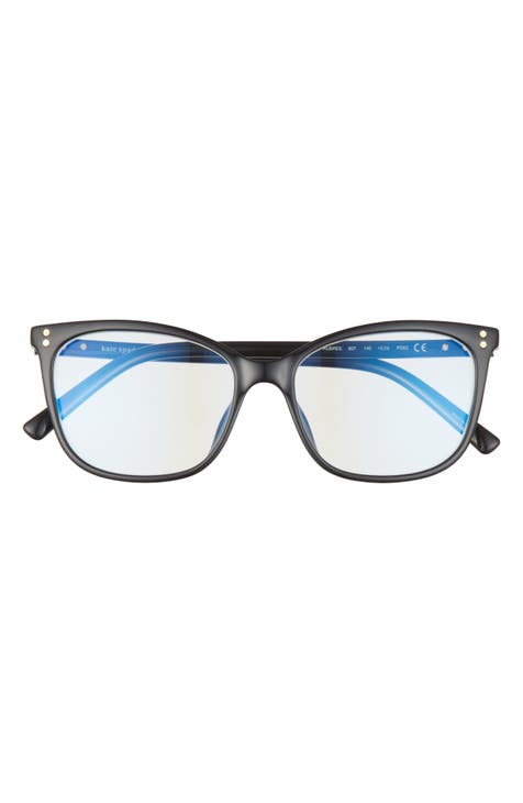 aubree 53mm blue light blocking reading glasses