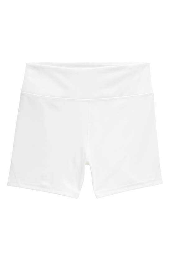 Shop Zella Girl Kids' Elevate Bike Shorts In White