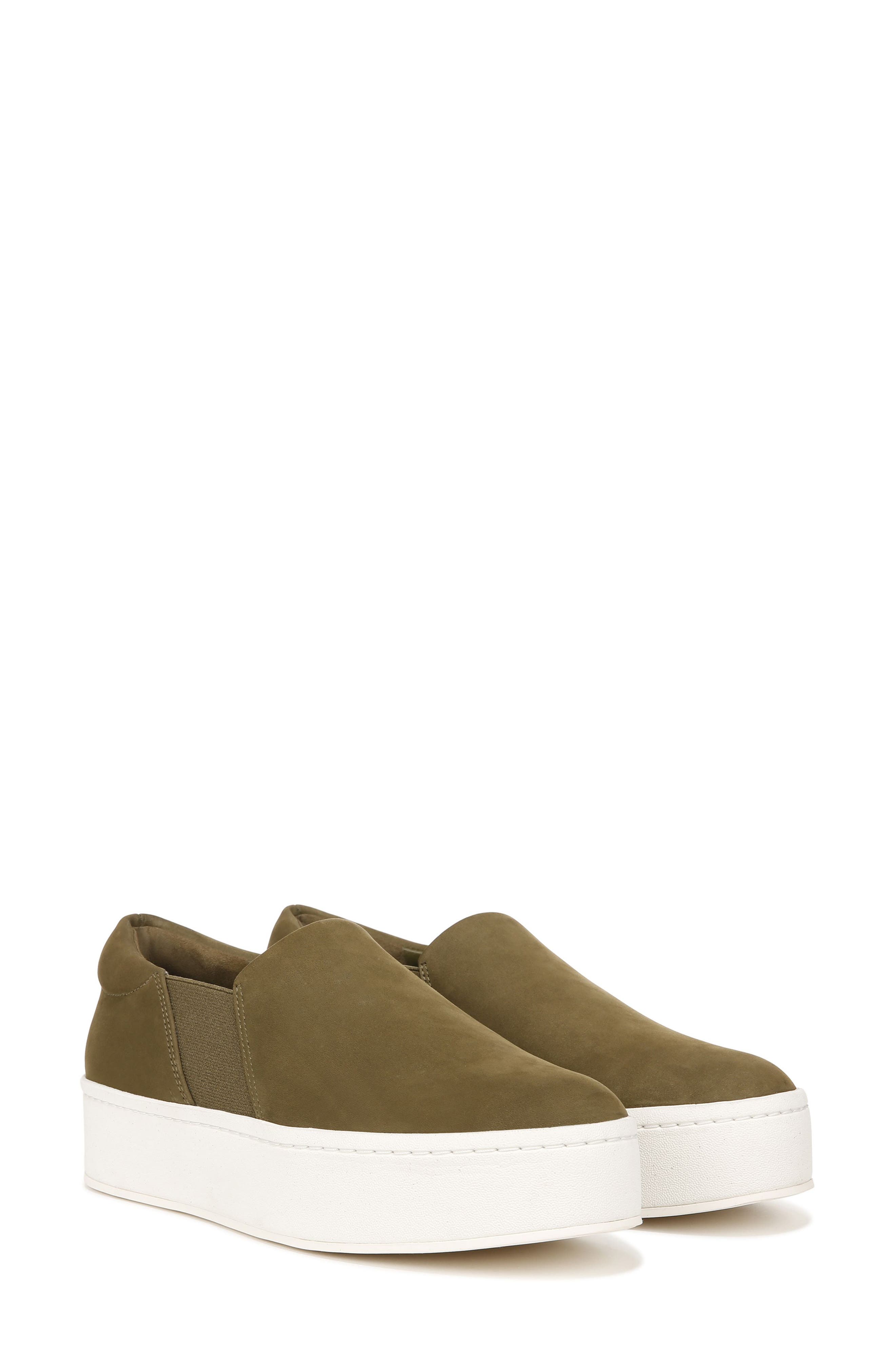 vince warren embossed leather platform skate sneakers