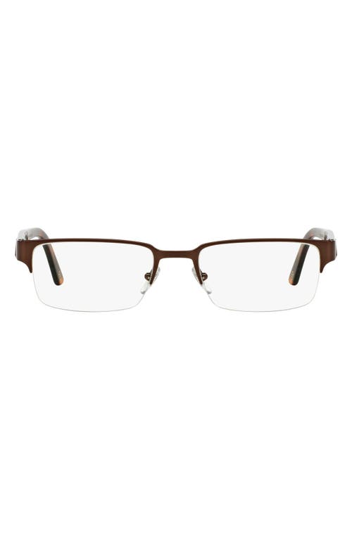 UPC 725125715027 product image for Versace 53mm Rectangle Optical Glasses in Brushed Brown at Nordstrom | upcitemdb.com