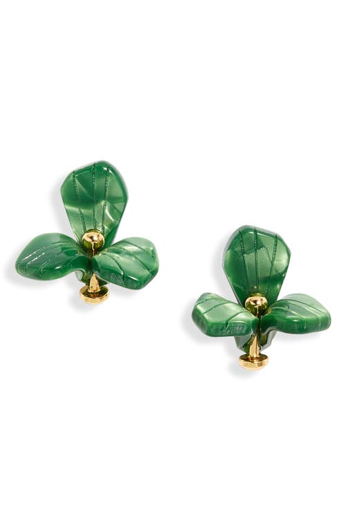 Lele Sadoughi Trillium Stud Earrings in Leaf Green at Nordstrom