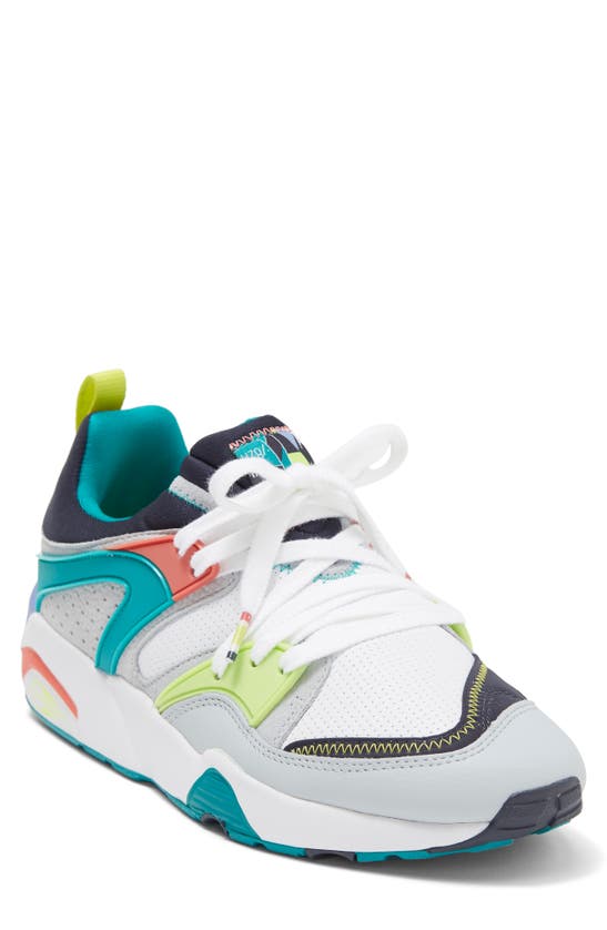 Puma Blaze Of Glory Stb Sneakers In  White-platinum Gray