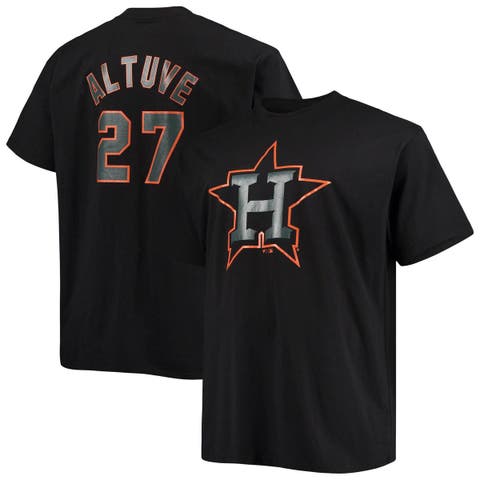 Jose Altuve Houston Astros Player Big & Tall Raglan Hoodie T-Shirt -  White/Camo