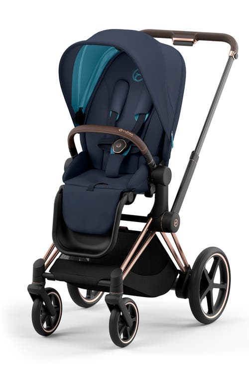 CYBEX e-PRIAM 2 Electronic Smart Stroller in Nautical Blue at Nordstrom