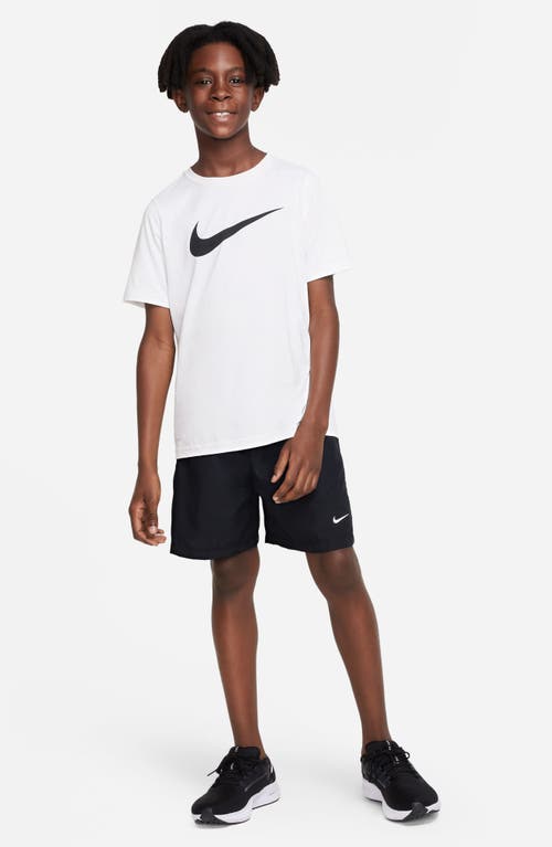 Shop Nike Kids' Dri-fit Multi+ Shorts In Black/white