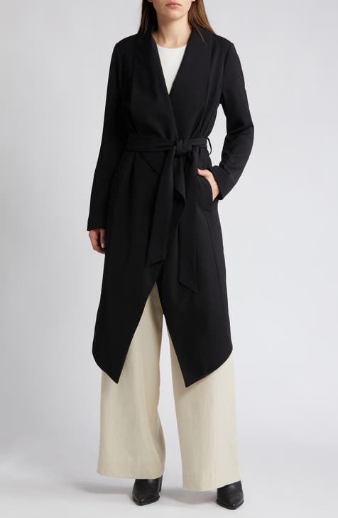 Shawl Collar Belted Coat