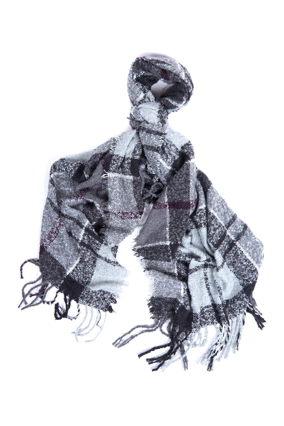 barbour plaid boucle scarf