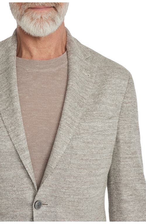 Shop Jack Victor Queens Linen Blend Mélange Sport Coat In Tan