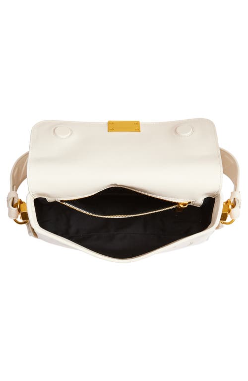 Off-white Mini Soft Binder Shoulder Bag In Dust