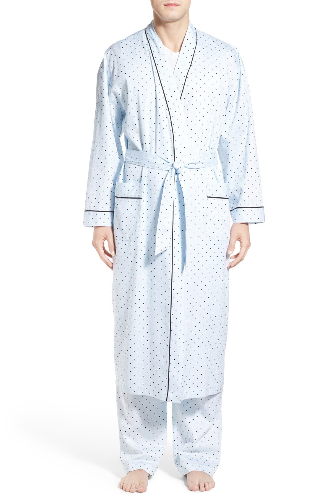 Majestic International 'Twilight Blue' Cotton Robe Nordstrom