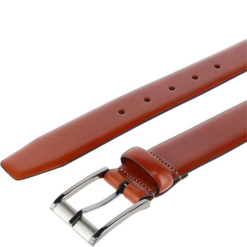 Trafalgar Matteo 35mm Feather Edge Dress Belt In Tan