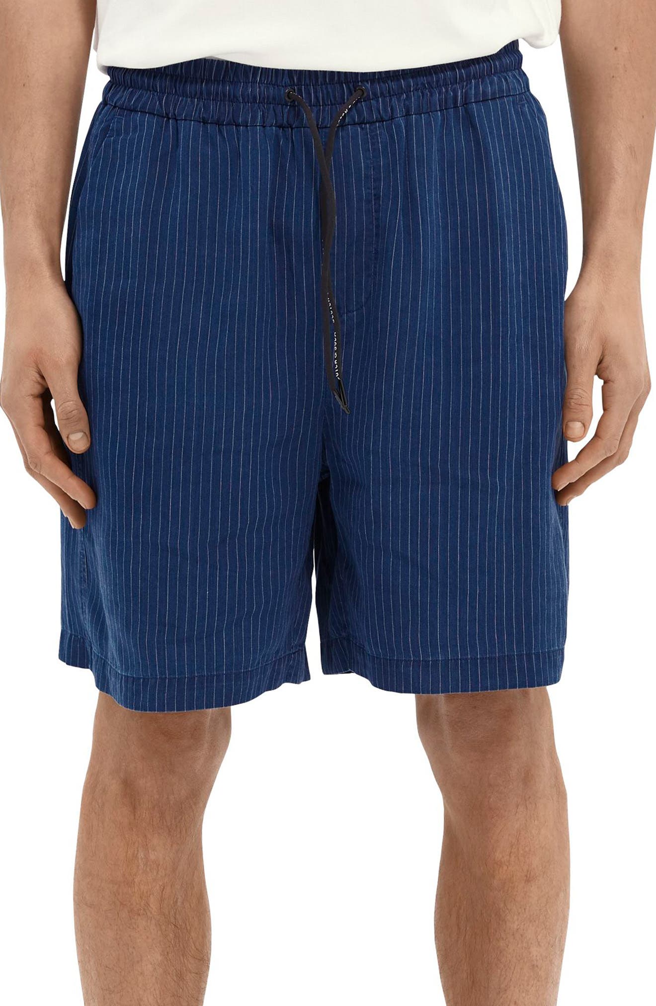 HEIST Mens Short Swim Shorts in Blue size L Brand New