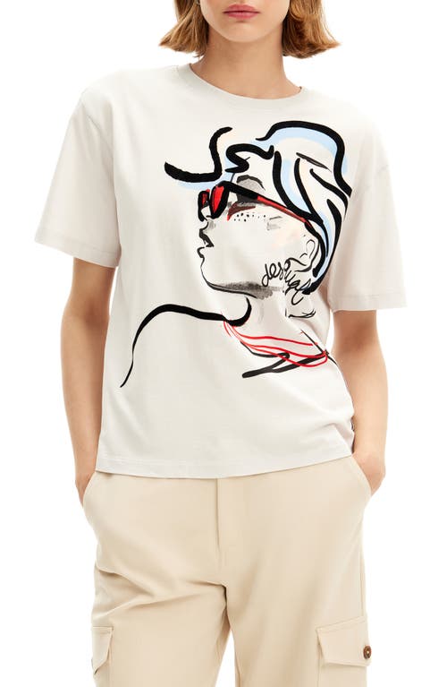 Desigual Dalton Graphic T-Shirt White at Nordstrom,