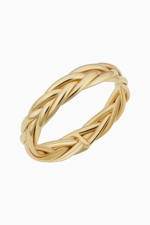 Oradina Women's 14k Yellow Solid Gold Caesar Ring In Yellow Gold
