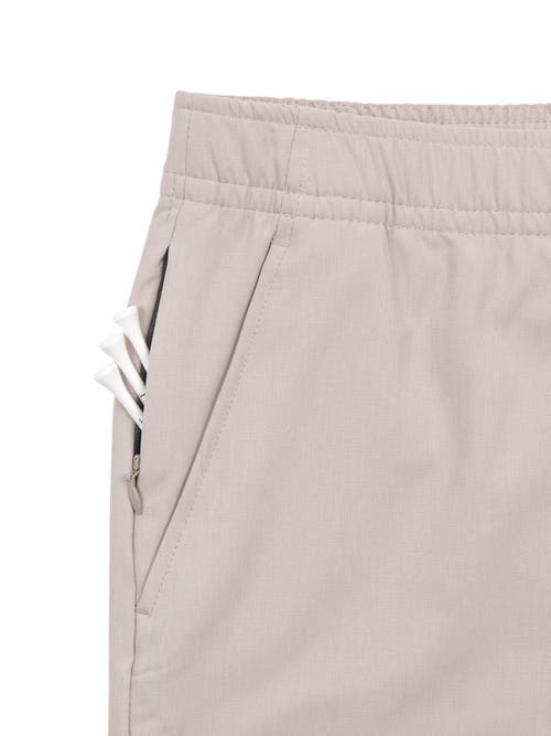 Construct Con.struct Solid Drawstring Performance Shorts In Khaki