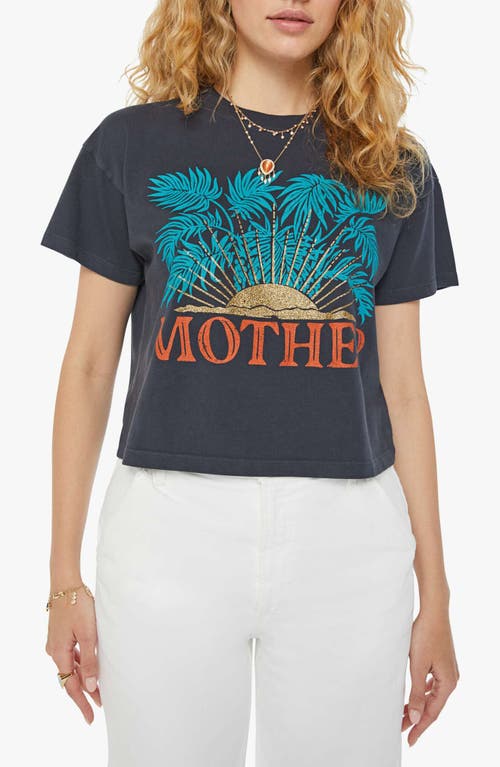MOTHER The Grab Back Crop T-Shirt Gold Sun at Nordstrom,