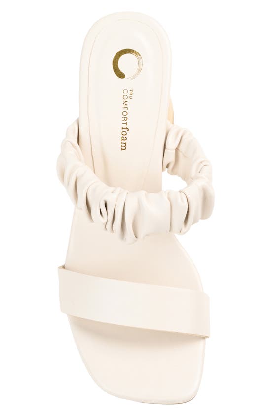 Journee Collection Open Square-toe Block Heel In White