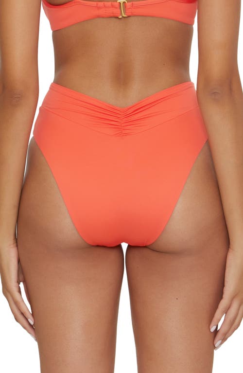 Shop Becca Color Code High Waist Bikini Bottoms In Tango