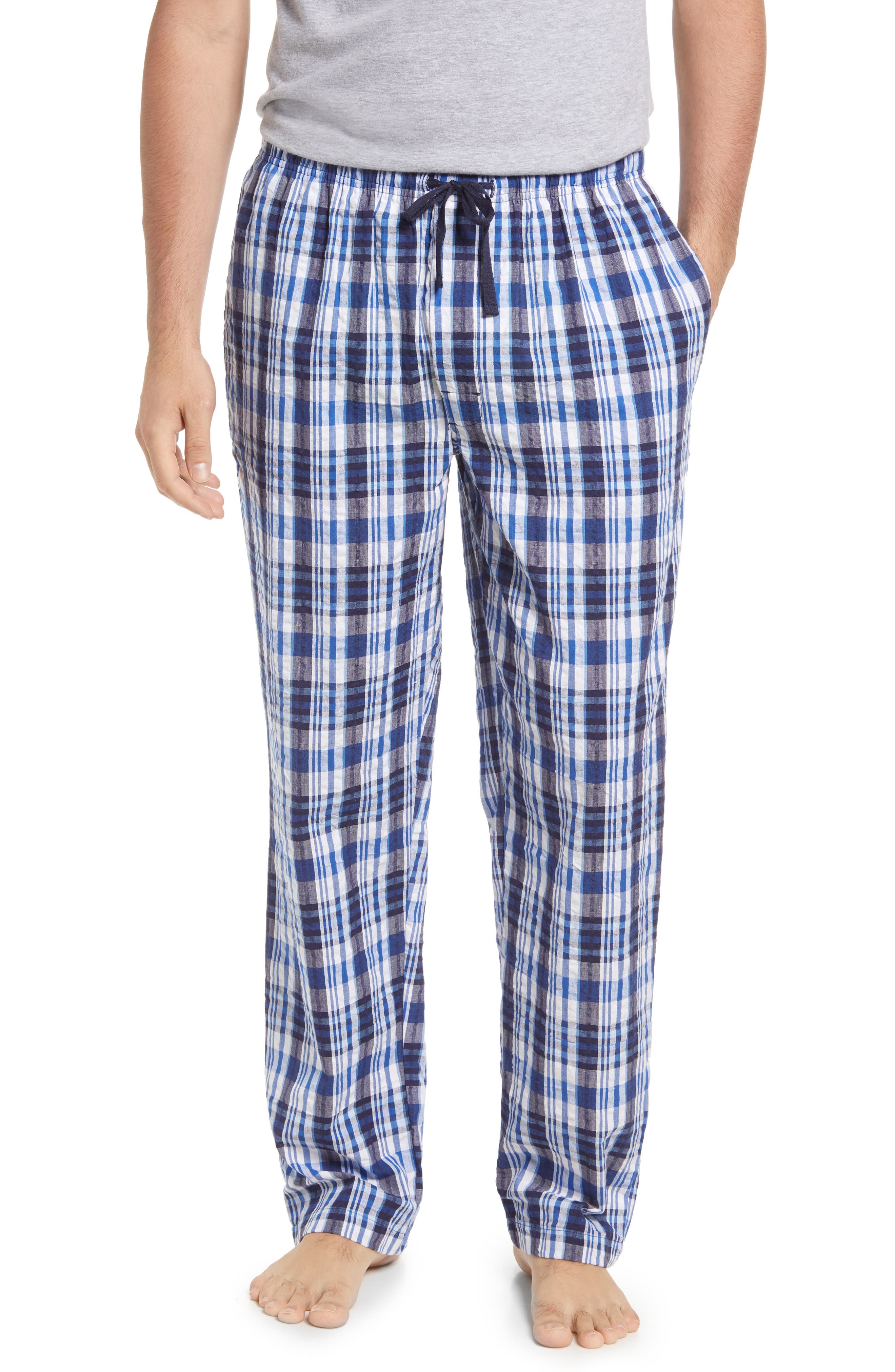 Mens Plain Traditional Woven Pyjamas Set Sleeping Nightwear Pjs Big Size 3-5XL 