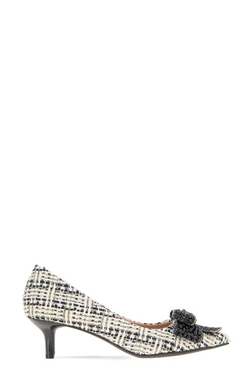 Bcbg Dovi 2 Pointed Toe Pump In Ivory Multi