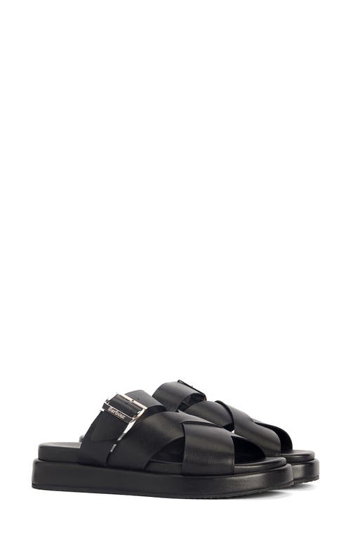 Annalise Flatform Sandal in Black