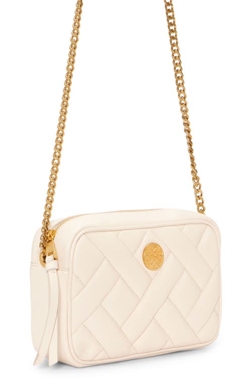 Shop Vince Camuto Kisho Quilted Leather Crossbody Bag In Warm Vanilla