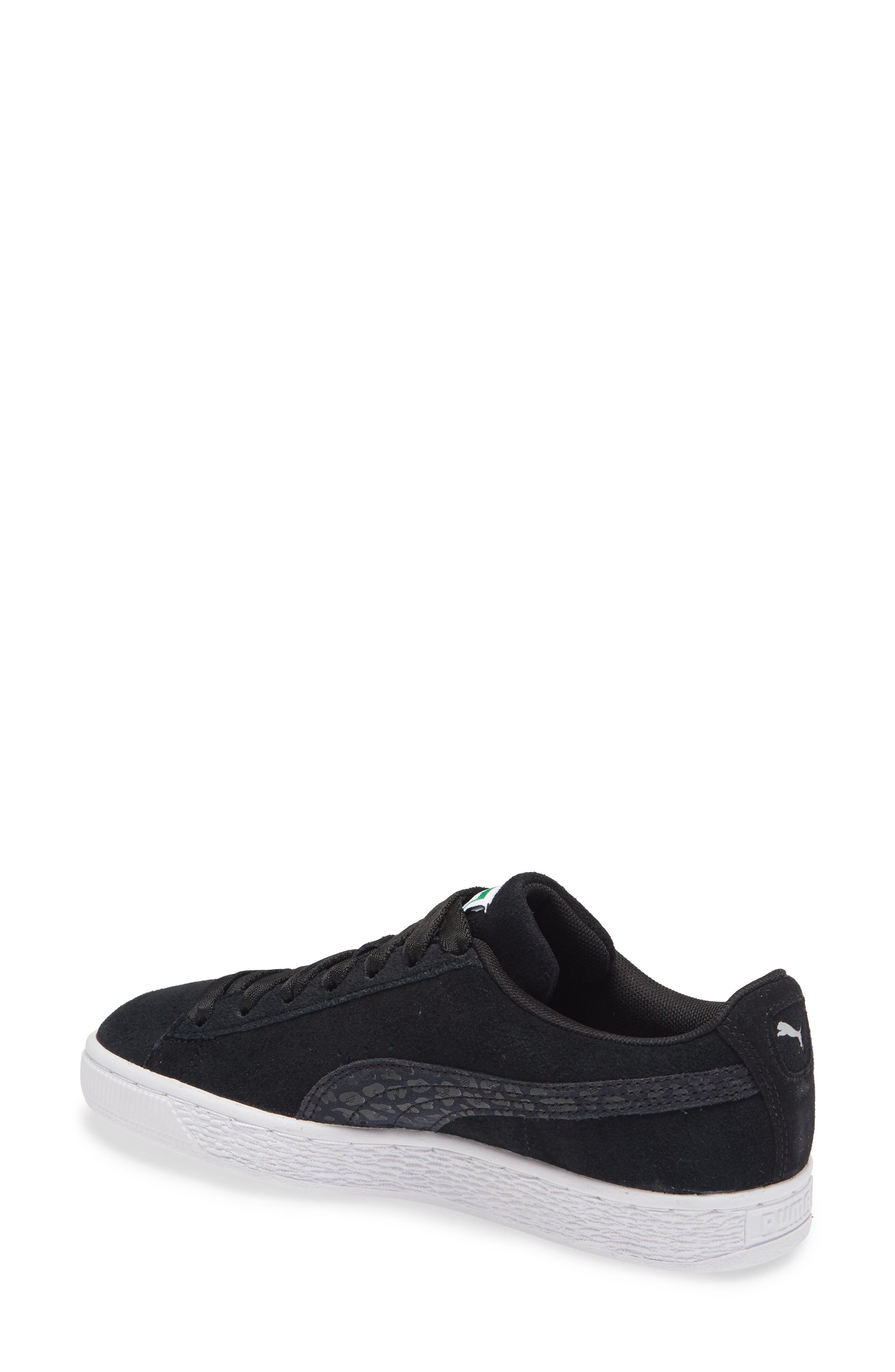 puma suede platform black iridescent