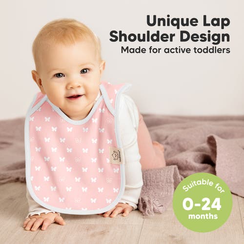 Keababies 8-pack Hallo Drool Bibs In Butterflies