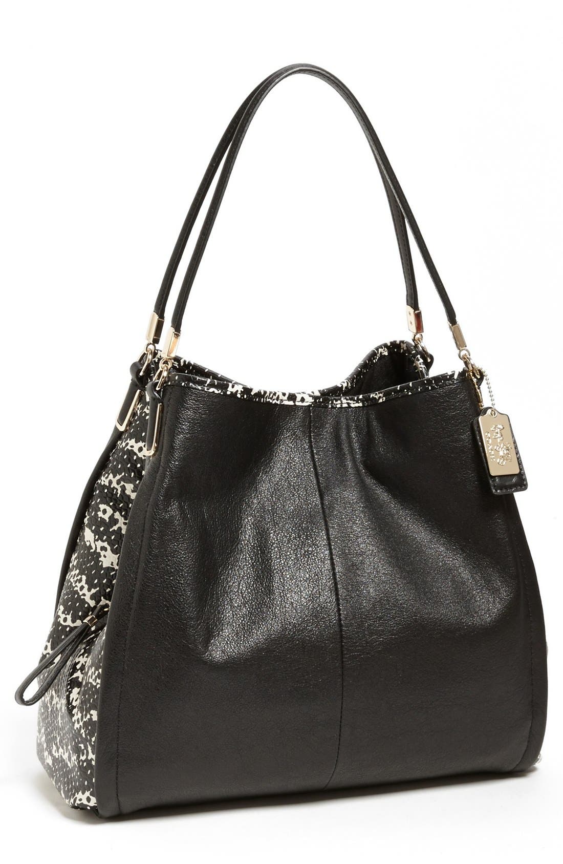 COACH 'Madison Phoebe' Python Embossed Leather Shoulder Bag Nordstrom