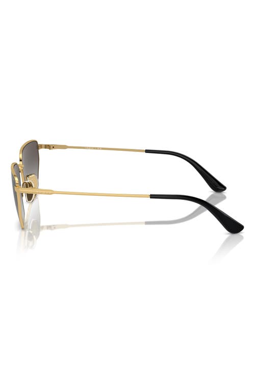 Vogue 56mm Gradient Irregular Sunglasses In Gold