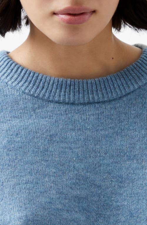 Shop French Connection Kesia Crewneck Sweater In Dustd Blue