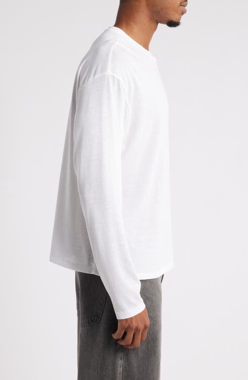 Shop Elwood Burnout Long Sleeve T-shirt In Bright White