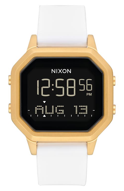 Nixon Siren Digital Watch, 36mm In Gold