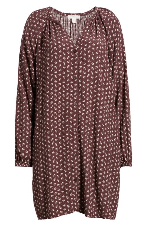 TREASURE & BOND TREASURE & BOND FLOWY BUTTON FRONT MINIDRESS