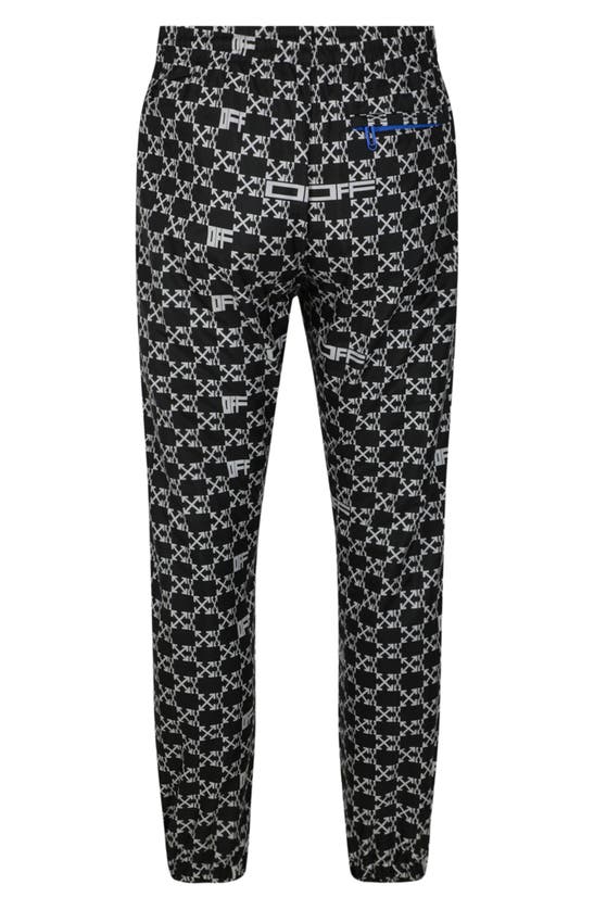 Off-white Monogram Allover Trackpants In Black