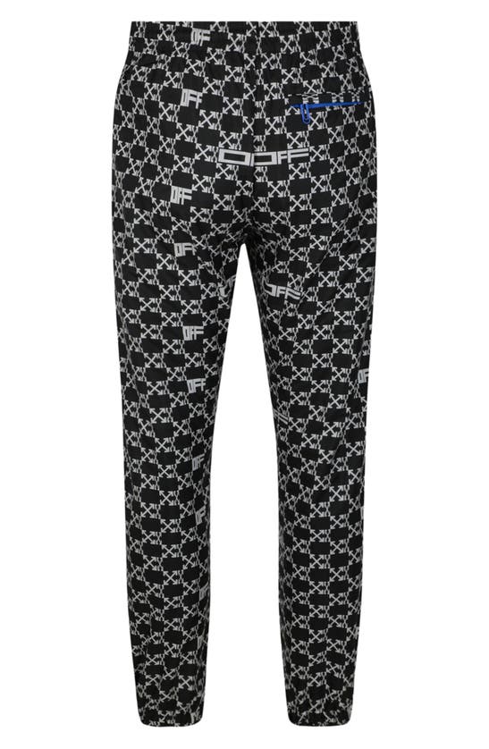 Shop Off-white Monogram Allover Trackpants In Black