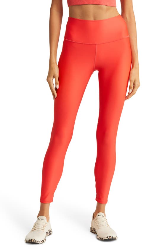 NWT💕ALO 7/8 High-Waist Airlift Legging in Fluorescent Pink Coral Size S
