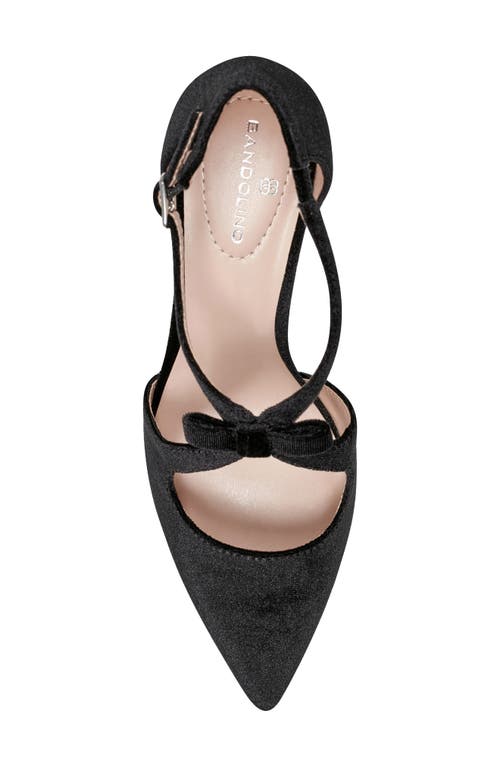 Shop Bandolino Zeffer Kitten Heel Pump In Black Fabric