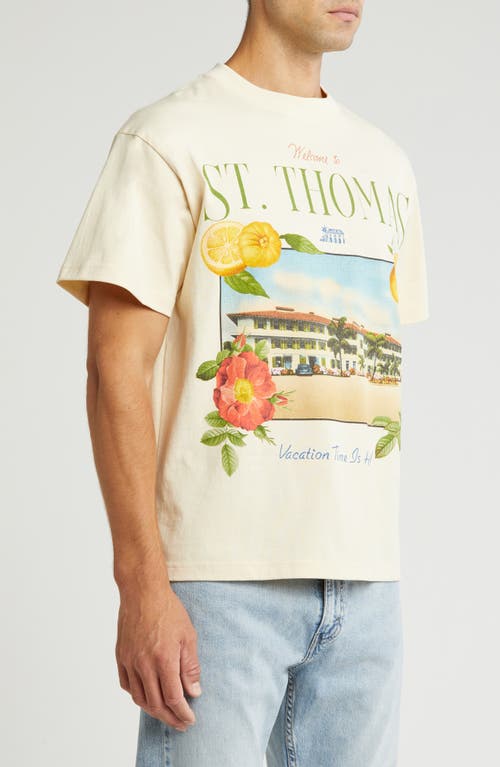 Shop Id Supply Co Welcome To St. Thomas Graphic T-shirt In Cream