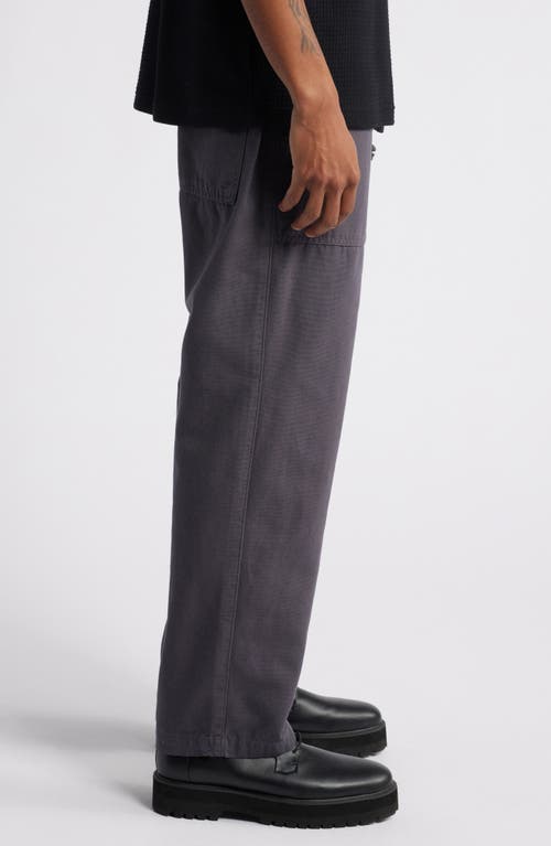 Shop Service Works Elastic Waist Cotton Canvas Chef Pants In Grey