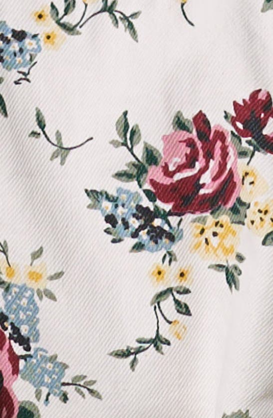 Shop Rolla's Morgan Floral Denim Vest In Cream