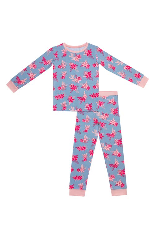 Shop Coco Moon Tiare Breeze Fitted Two-piece Pajamas In Pink