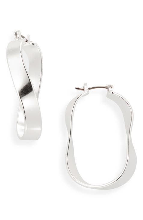 Twisty U-Hoop Earrings